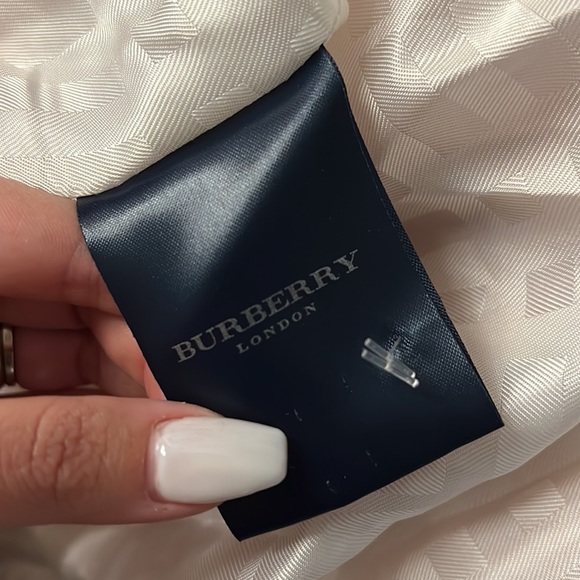 BURBERRY LONDON pink double breasted Hillary short trench coat jacket - Picture 5 of 7